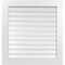 Ekena Millwork Vertical Surface Mount PVC Gable Vent: Functional, w/ 3-1/2"W x 1"P Standard Frame, 34"W x 36"H GVPVE34X3601SF - alternate 1